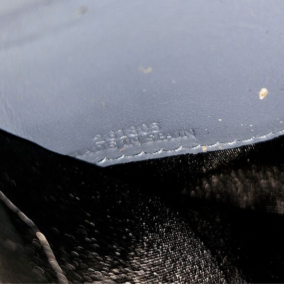 Loewe (Authentic) Slate Blue Anagram Embossed Leather Vintage Long Wallet, VGUC - Picture 10 of 12